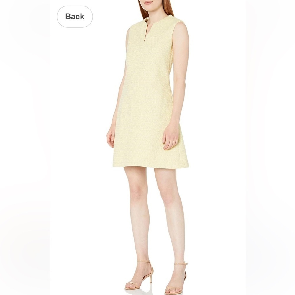 Helene Burman Yellow Dress – Elegant & Chic – Size Small
